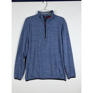 Avalanche Men's Size Large Quarter Zip Top Stand Up Collar Pullover  Long Sleeve